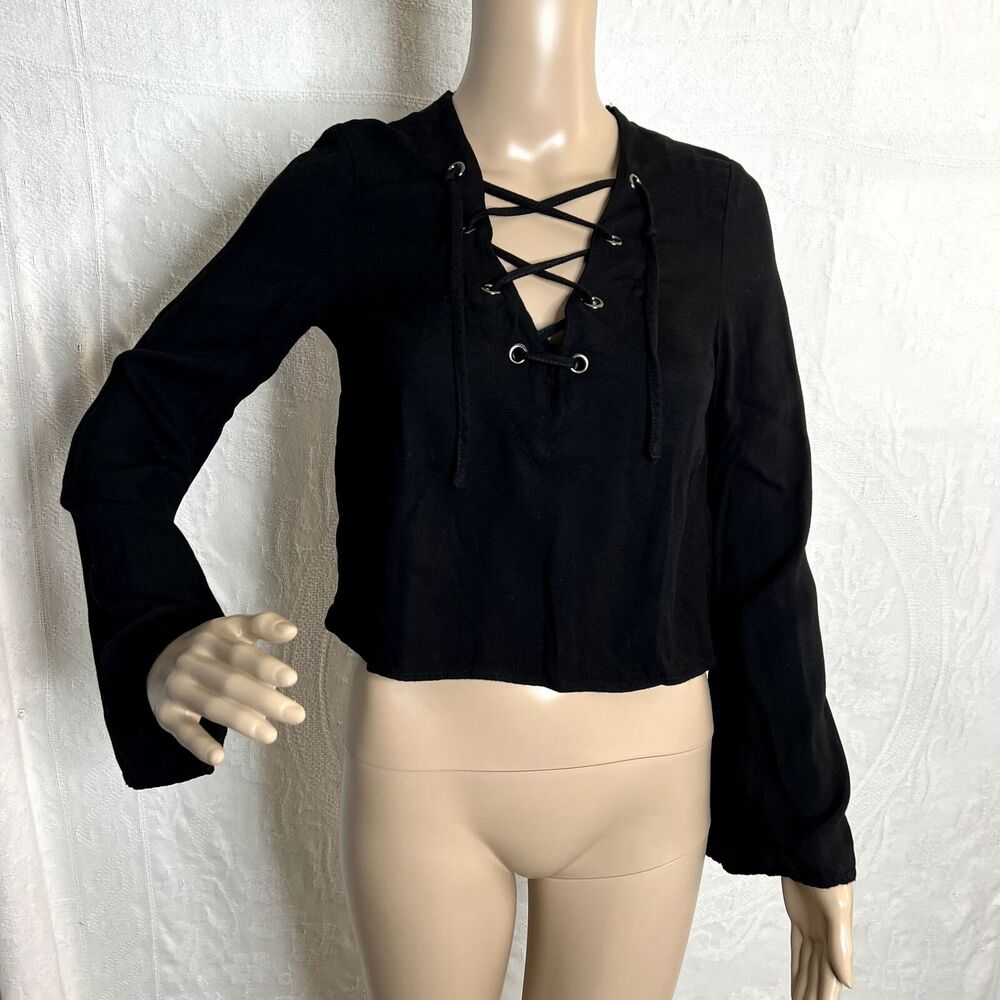 Tobi Criss Cross Black Top